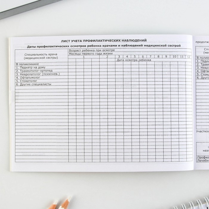 Медицинская карта ребенка Форма №112/у  Медицинская карта ребенка Форма №112/у "Голубой коллаж", 80 листов