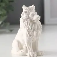 Фигура «Лев в короне», 9×4×6.5 см, гипс