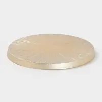 Тарелка &laquo;Кувшинка&raquo;, d=21 см, стекло, золотистая