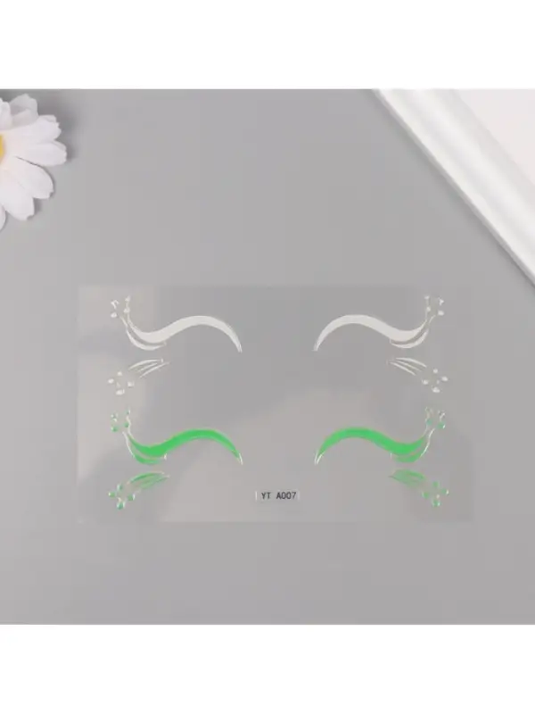 Наклейка на лицо &laquo;Стрелки для глаз. Роса&raquo;, 13&times;13.5 см