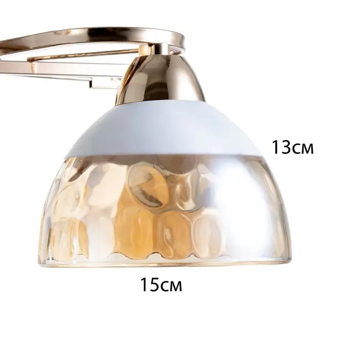 Светильник потолочный BayerLux &laquo;Аквила&raquo;, 5хЕ27, 40 Вт, золото, 45&times;15&times;22 см