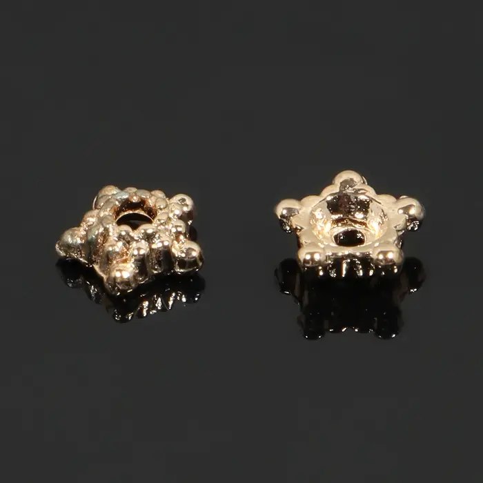 Шапочки для бусин &laquo;Звездочки&raquo; (набор 30 шт.) 0.5&times;0.5&times;0.2 см, цвет золото