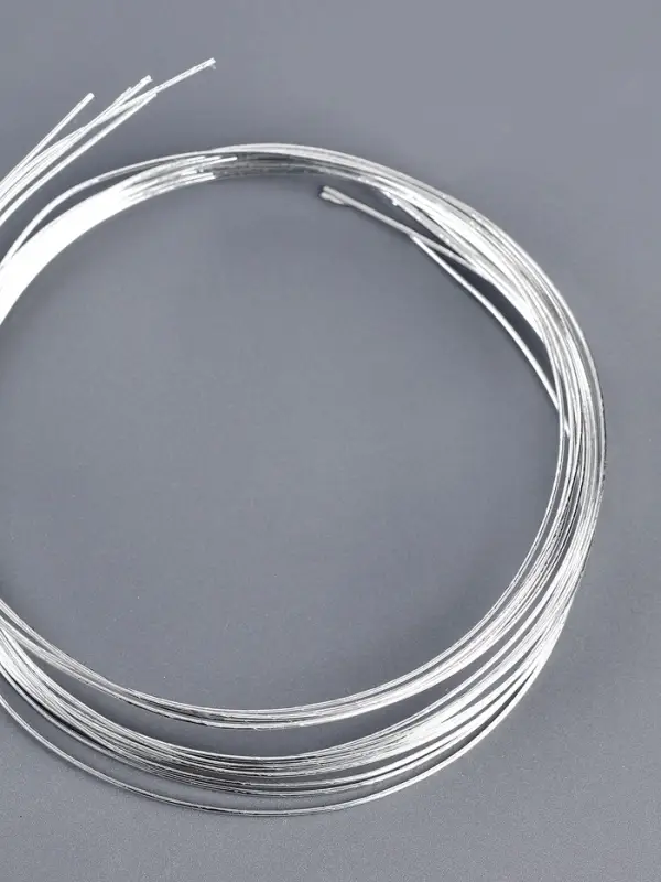 Проволока металлическая для поделок и декорирования, 5 шт. по 80 см, d=1 мм, серебристая