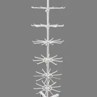 Вертушка, 7 ярусов по 10 крючков, 40&times;40&times;160 см, белая