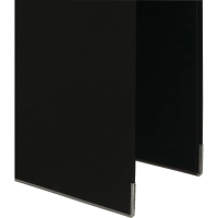 Папка-регистратор Комус Стандарт 75мм&nbsp; черная, ПБП2, карм.кор., мет.уг