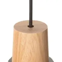 Светильник потолочный BayerLux &laquo;Крит&raquo;, 1&times;40 Вт, Е27, черный/коричневый, 30&times;30&times;42(142)см