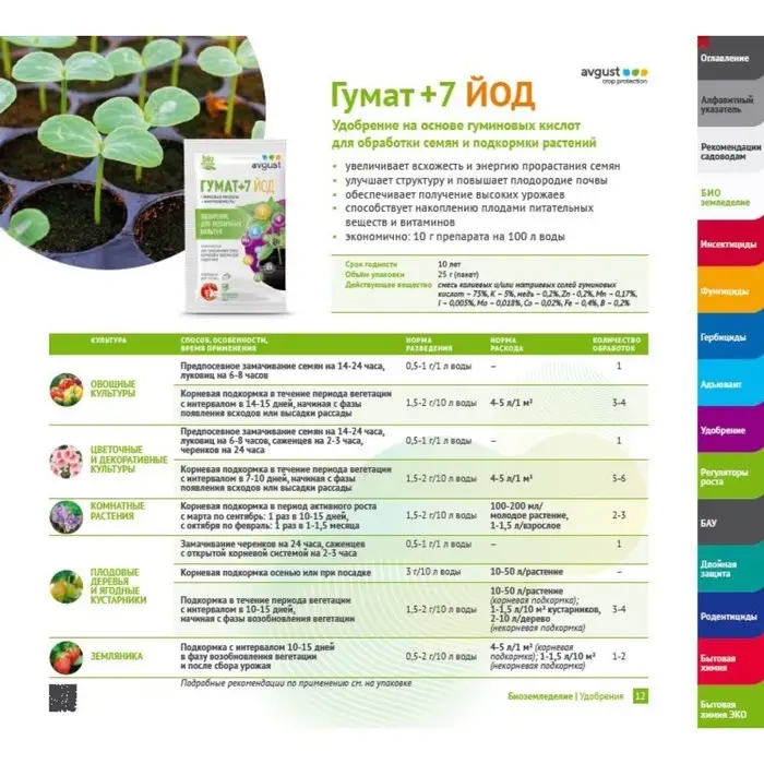 Регулятор роста Гумат + 7 йод, 25 г Регулятор роста Гумат + 7 йод, 25 г