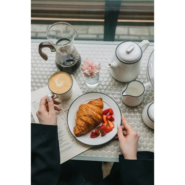 Молочник Magistro &laquo;Морской бриз&raquo;, 250 мл, фарфор, белый