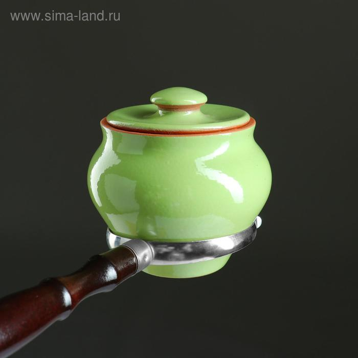 Набор  Набор "Вятская керамика №6" 0,5х6 + ухват, салатовый