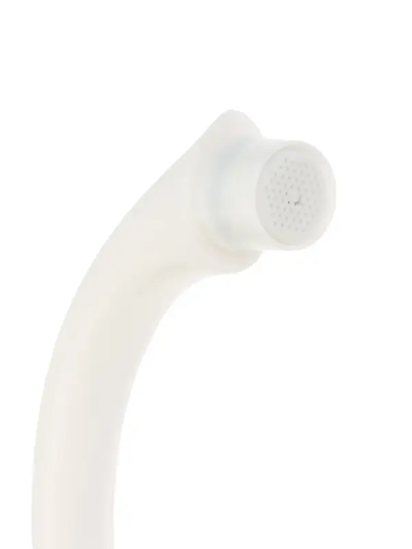 Кран на одну воду ZEIN Z2019, круглая ручка, пластик, высокий R-образный излив, белый