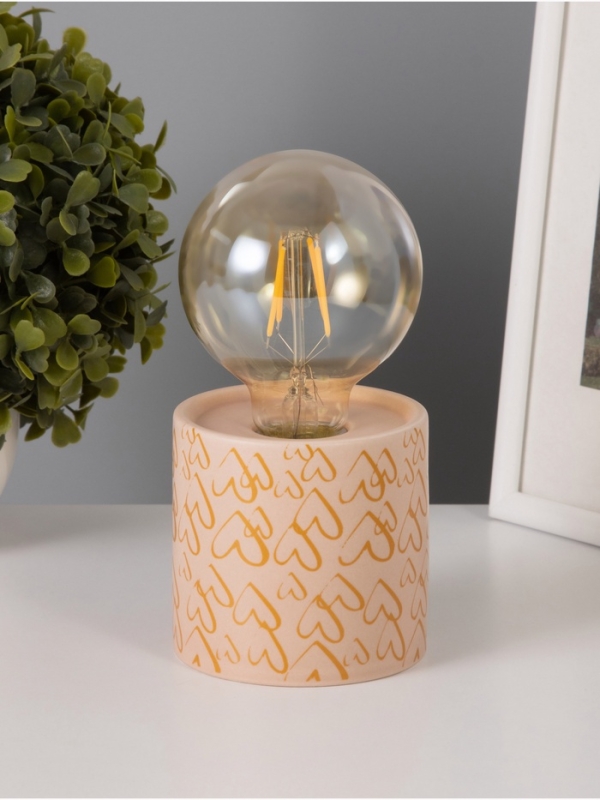 Светильник Светильник "Цилиндр" малые сердца LED 2хАА 8,5х8,5х17см