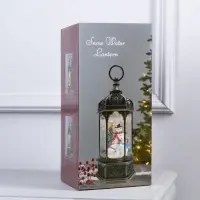 Светодиодная фигура &laquo;Фонарь с Дедом Морозом&raquo; 11.2&times;18.5&times;11.2 см, пластик, от батареек ААх3, USB, свечение тёплое белое