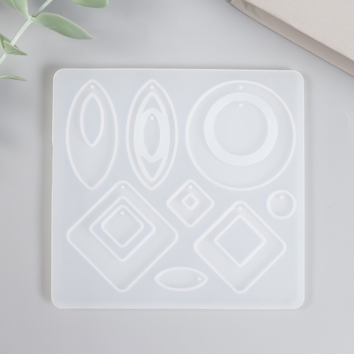 Молд силикон Молд силикон "Серьги" 11 предметов 9х9,5х0,4 см