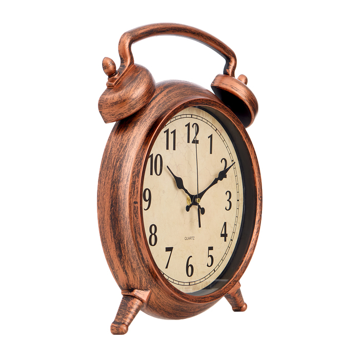 Часы настенные, серия: Интерьер, Часы настенные, серия: Интерьер, "Большой будильник", плавный ход, 38 х 28 см