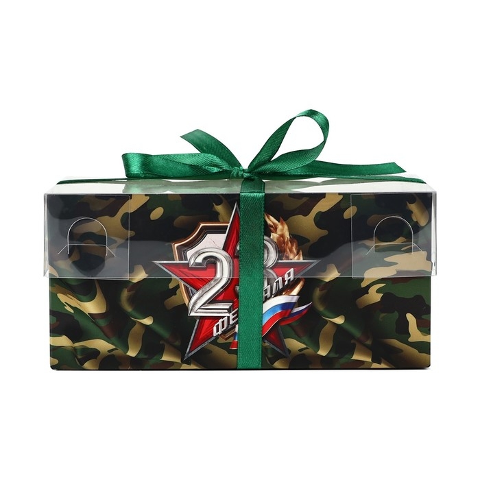 Коробка для капкейка «23 февраля», 16 х 8 х 7.5 см Коробка для капкейка «23 февраля», 16 х 8 х 7.5 см