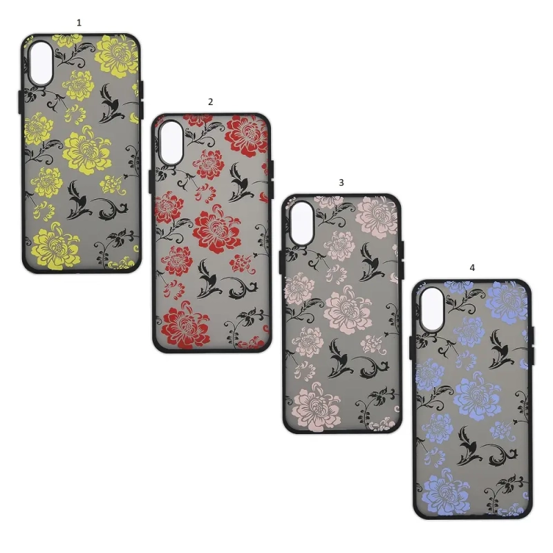 Чехол Iph X Цветы PC+TPU Чехол Iph X Цветы PC+TPU
