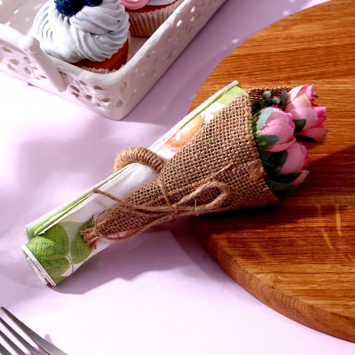 Топперы для торта «С днём рождения» 1 шт., кольцо для салфеток 1 шт., МИКС Топперы для торта «С днём рождения» 1 шт., кольцо для салфеток 1 шт., МИКС