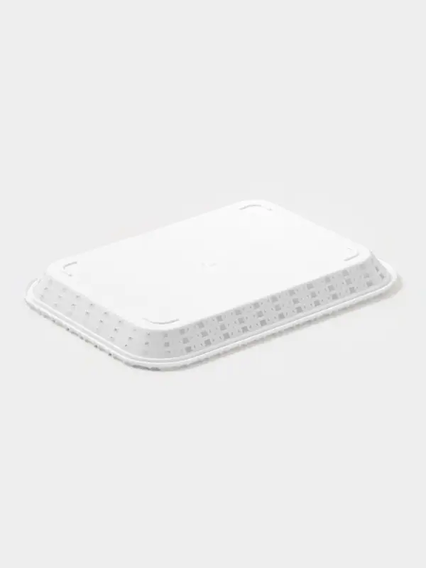 Поднос прямоугольный Доляна &laquo;Плетение&raquo;, 20.5&times;15&times;2 см, белый