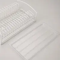 Сушилка для посуды с поддоном, 39&times;25&times;12 см, белый