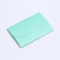 Конверт под сертификат с тиснением «От всей души», мятный 10.5×7 см