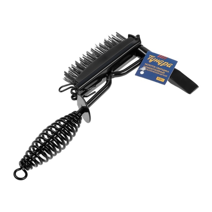 Молоток сварщика ТУНДРА, шлакоотбойный, с металлической щеткой, 530 г Молоток сварщика ТУНДРА, шлакоотбойный, с металлической щеткой, 530 г