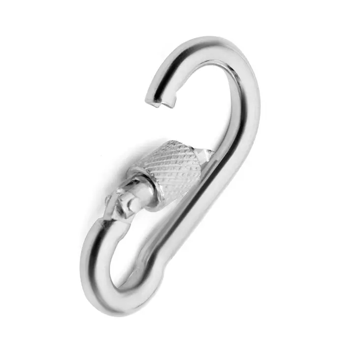 Карабин монтажный с фиксатором ТУНДРА krep, DIN5299D, 5×50 мм, оцинкованный, 1 шт. Карабин монтажный с фиксатором ТУНДРА krep, DIN5299D, 5×50 мм, оцинкованный, 1 шт.