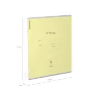 Тетрадь 12 листов в линейку ErichKrause «Классика», обложка мелованный картон, блок офсет, белизна 100%, жёлтая