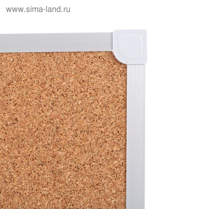 Доска комбинированная 60х90 см, магнитно-маркерная/пробковая, Calligrata СТАНДАРТ, в алюминиевой рамке Доска комбинированная 60х90 см, магнитно-маркерная/пробковая, Calligrata СТАНДАРТ, в алюминиевой рамке