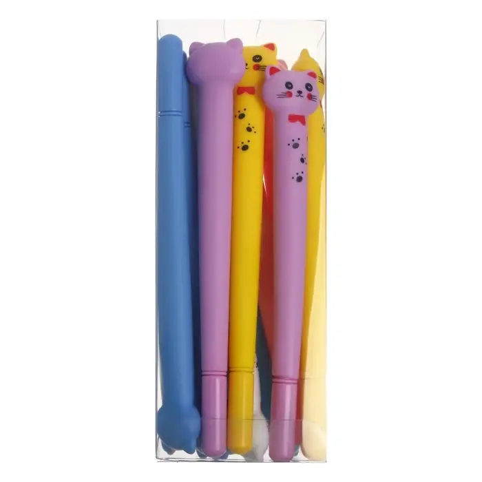 Ручка гелевая - прикол, цвет МИКС «Котик» Ручка гелевая - прикол, цвет МИКС «Котик»