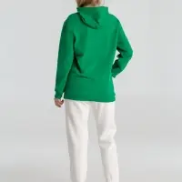 Толстовка с капюшоном унисекс Hoodie, зеленая, размер XS