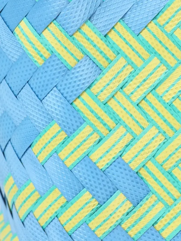 Сумка плетёная, 30&times;10&times;33 см, пластик, голубая