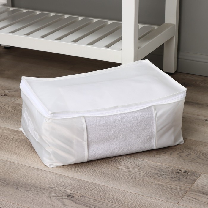 Кофр для хранения вещей LaDо́m, 45×30×20 см, цвет белый Кофр для хранения вещей LaDо́m, 45×30×20 см, цвет белый