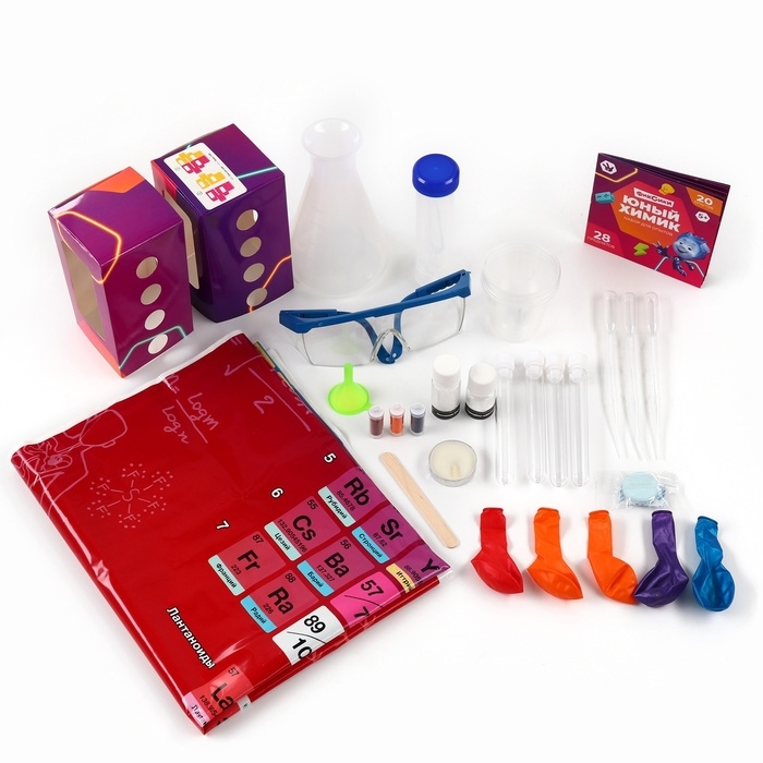 ФИКСИКИ Набор для опытов  ФИКСИКИ Набор для опытов "Юный химик", 20 опытов