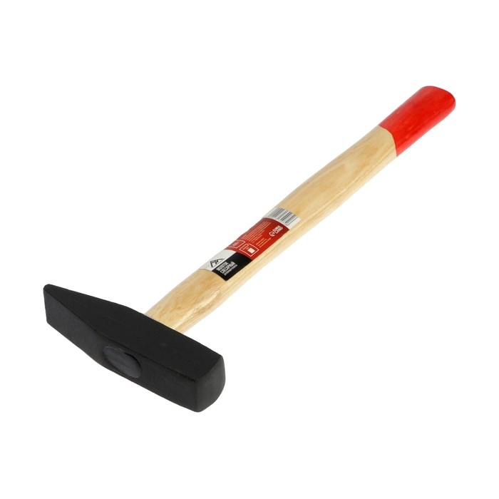 Молоток слесарный ЛОМ, квадратный боек, деревянная рукоятка, 400 г Молоток слесарный ЛОМ, квадратный боек, деревянная рукоятка, 400 г