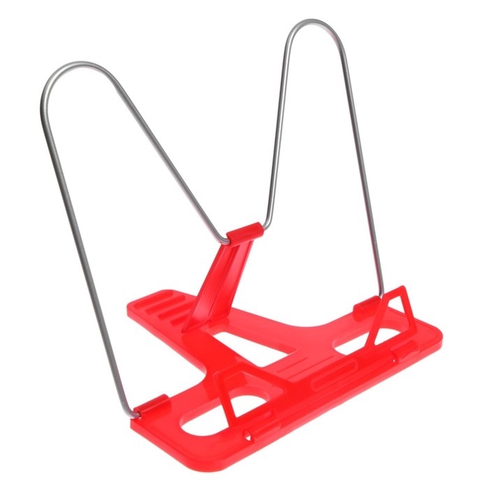 Подставка для книг  Подставка для книг "Отличный выбор", с пластиковым упором, эконом, красная