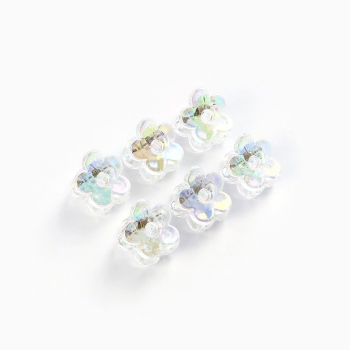 Краб для волос «Для тебя с любовью», набор 6 шт, 1,5 х 1,5 см