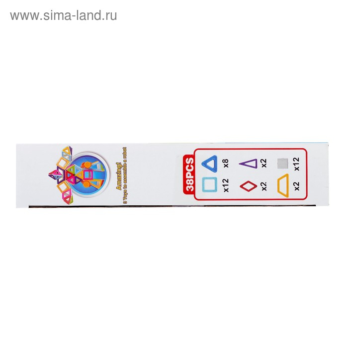 Конструктор магнитный «Мини-магический магнит», 38 деталей Конструктор магнитный «Мини-магический магнит», 38 деталей