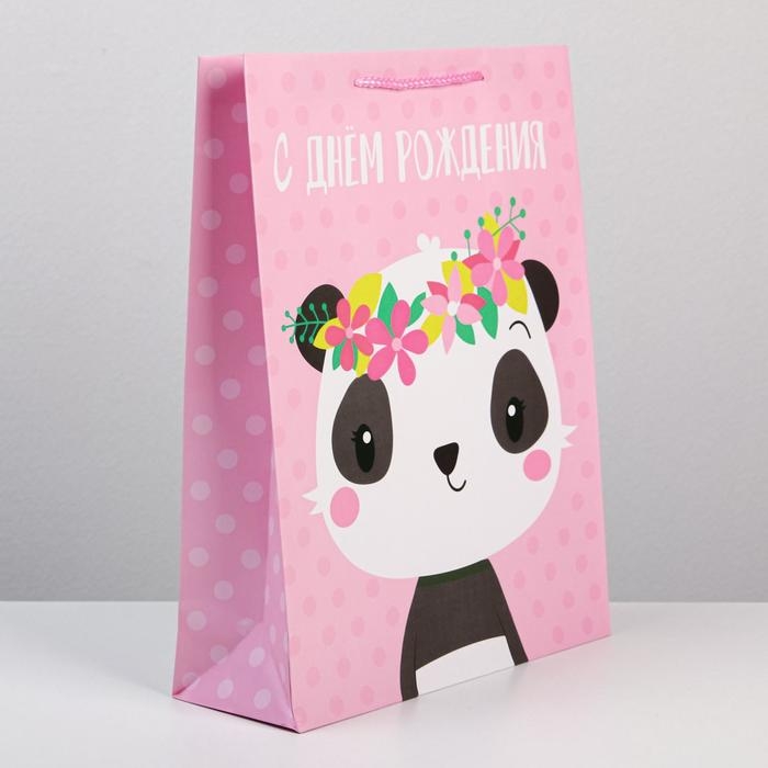 Пакет подарочный ламинированный, упаковка, «С Днём Рождения», L 28 х 38 х 9 см Пакет подарочный ламинированный, упаковка, «С Днём Рождения», L 28 х 38 х 9 см