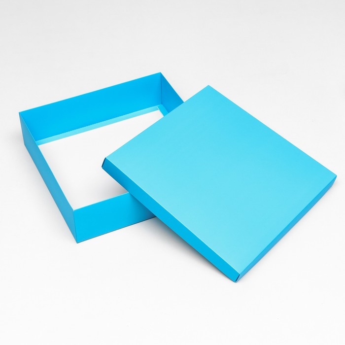 Коробка подарочная складная, упаковка, крышка-дно, бирюзовая, 30 х 30 х 8 см Коробка подарочная складная, упаковка, крышка-дно, бирюзовая, 30 х 30 х 8 см