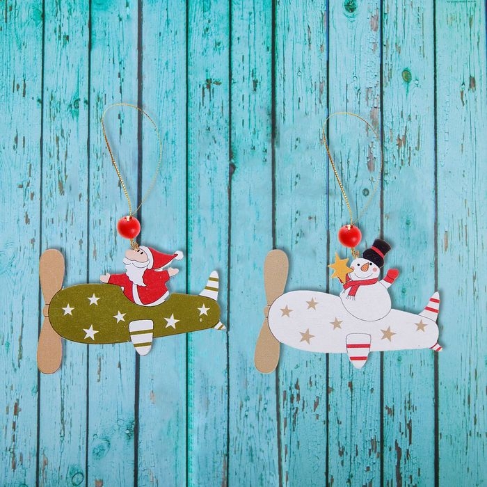 Подвеска новогодняя «Весёлый вертолёт», МИКС Подвеска новогодняя «Весёлый вертолёт», МИКС