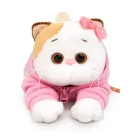 Мягкая игрушка "Ли-Ли в худи с цветочком" лежачая, 18 см LKl18-002 Мягкая игрушка "Ли-Ли в худи с цветочком" лежачая, 18 см LKl18-002