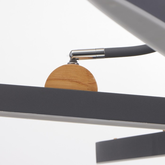 Люстра с ПДУ 1692/6 LED 168Вт 3000-6000К диммер серый 118х118х45 см BayerLux