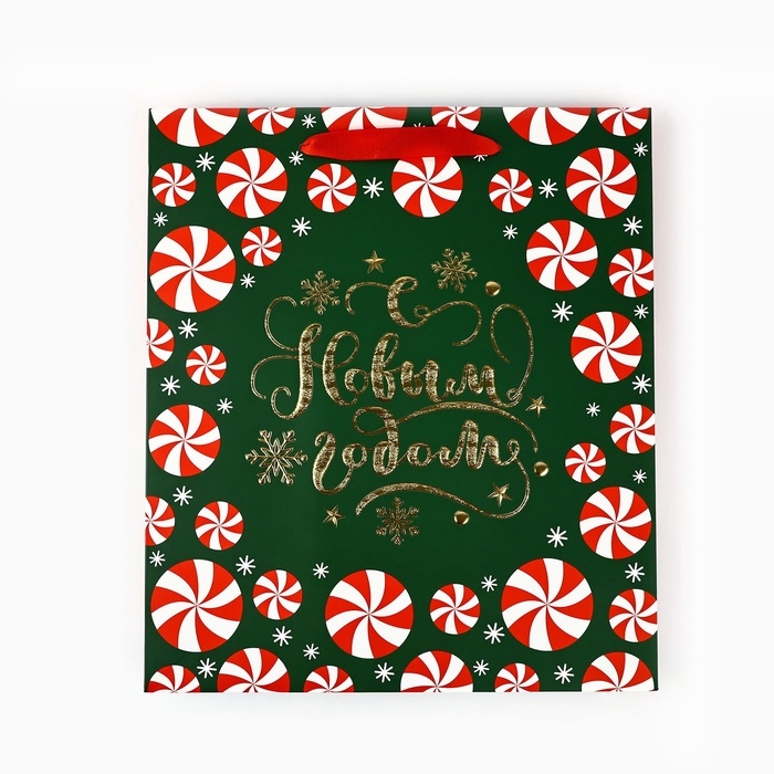 Пакет подарочный новогодний ламинированный «Новогодние чудеса», тиснение, M 30 х 26 х 9 см, Новый год Пакет подарочный новогодний ламинированный «Новогодние чудеса», тиснение, M 30 х 26 х 9 см, Новый год