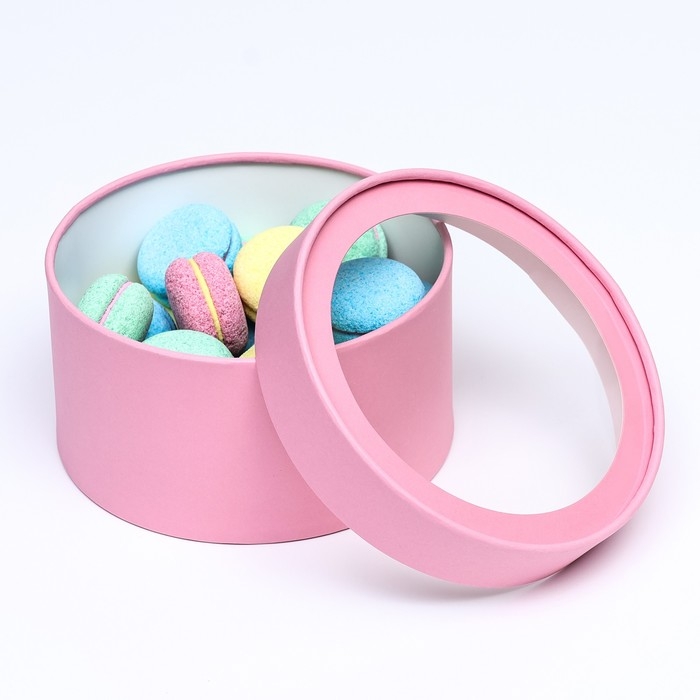 Подарочная коробка Подарочная коробка "Нежность" розовая, завальцованная с окном, 18 х 10 см