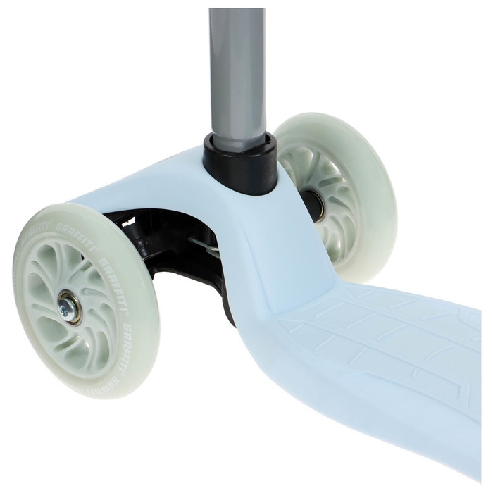 Самокат GRAFFITI Baby, колёса световые PU 120/70 мм, ABEC 7, цвет серый Самокат GRAFFITI Baby, колёса световые PU 120/70 мм, ABEC 7, цвет серый
