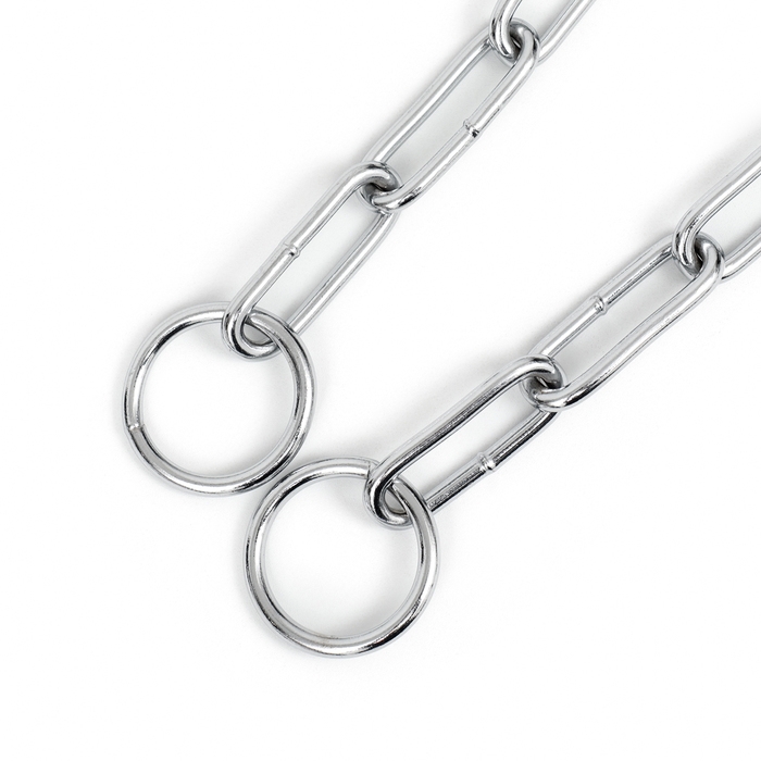 Ошейник - удавка металлический, сварная цепь, 60 см, толщина проволоки 3,5 мм Ошейник - удавка металлический, сварная цепь, 60 см, толщина проволоки 3,5 мм