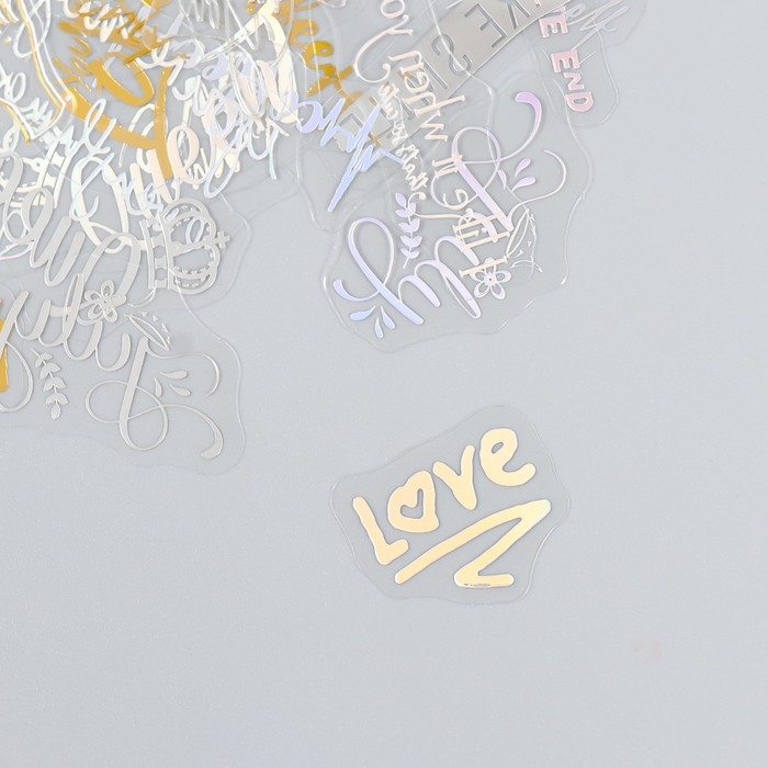 Набор наклеек Набор наклеек "Счастье говорит" 40 шт 8х12 см