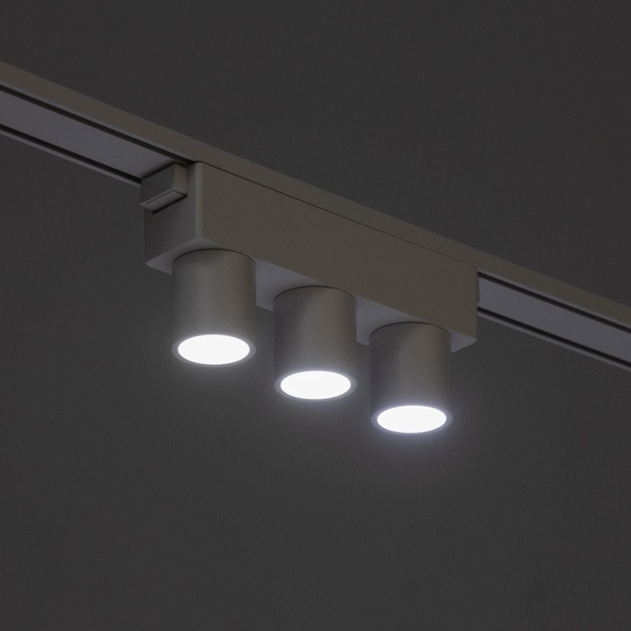 Светильник трековый ULTRA Светильник трековый ULTRA "Три бочонка" LED 6Вт 3000K-5700К CRI90 белый 12,2х2,6х5,5см