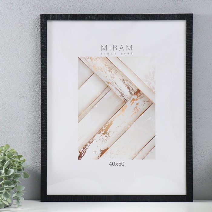 Фоторамка пластик Фоторамка пластик "МИРАМ" 40х50 см, 641872-16 (пластиковый экран)