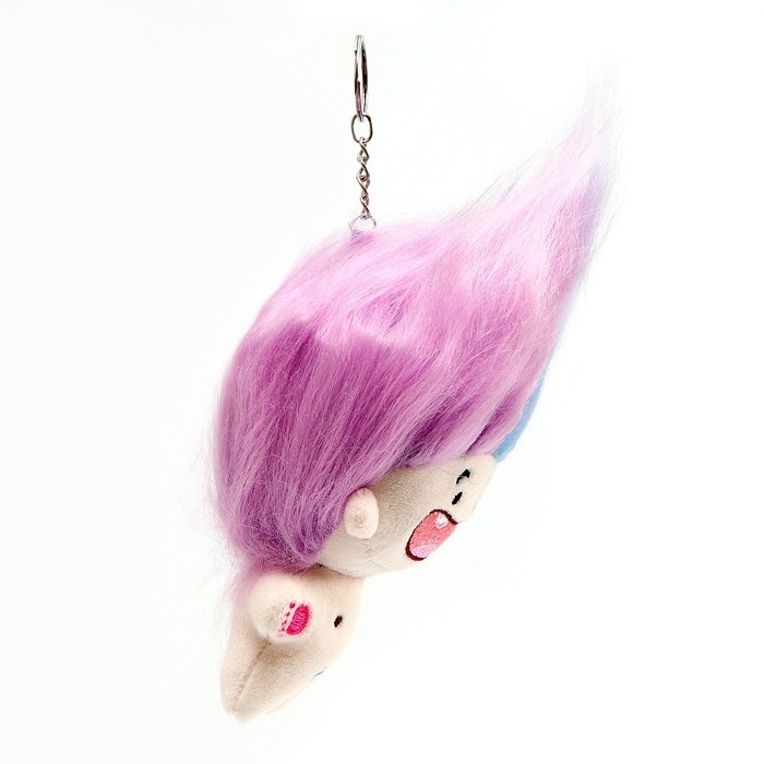 Мягкая игрушка «Тролли», на брелоке, 12 см, цвет МИКС Мягкая игрушка «Тролли», на брелоке, 12 см, цвет МИКС